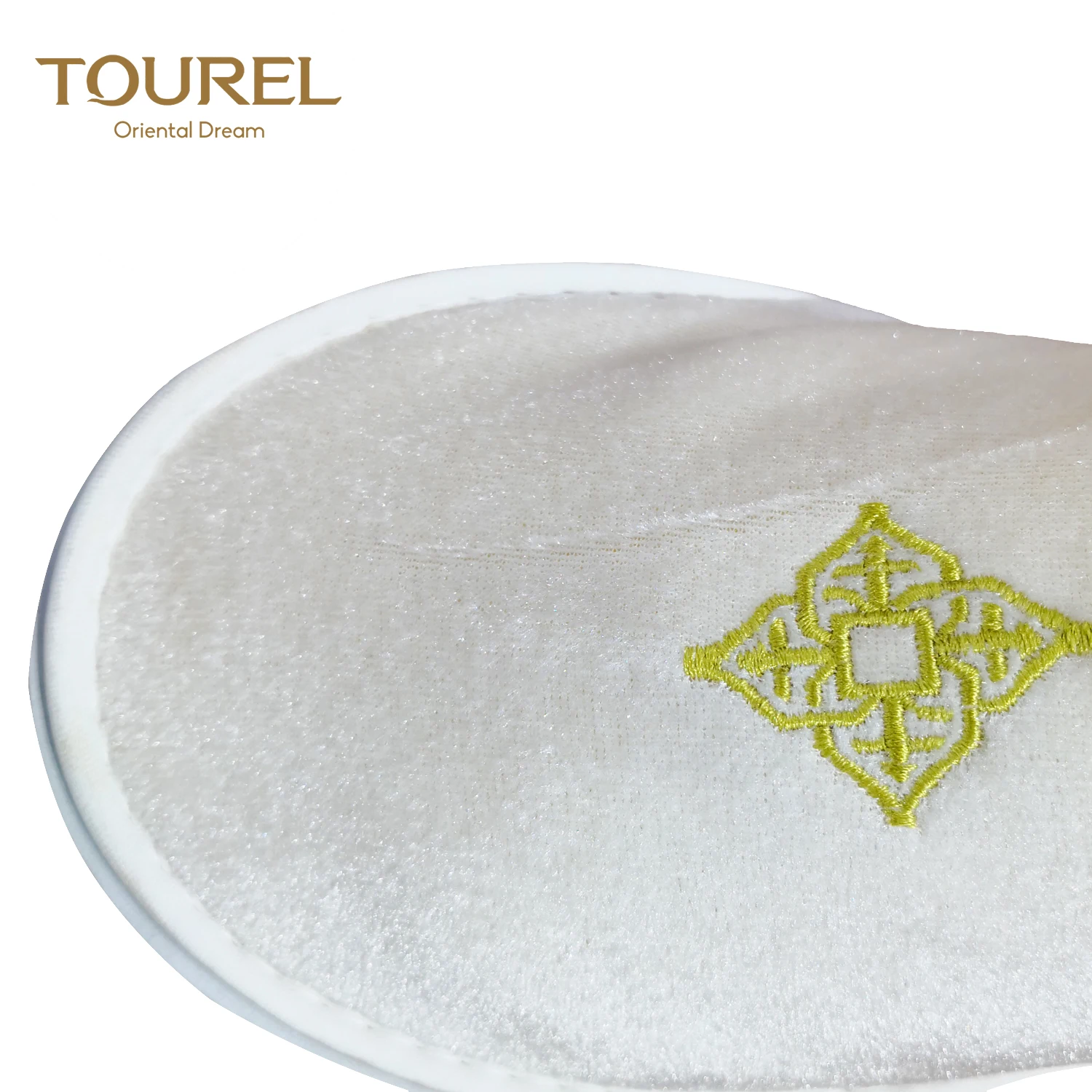 Disposable Open Toe Slippers For Women Hotel Luxury Plain Linen Travel Oem Velour Plush Logo Style Time Coral Color Printing Eco