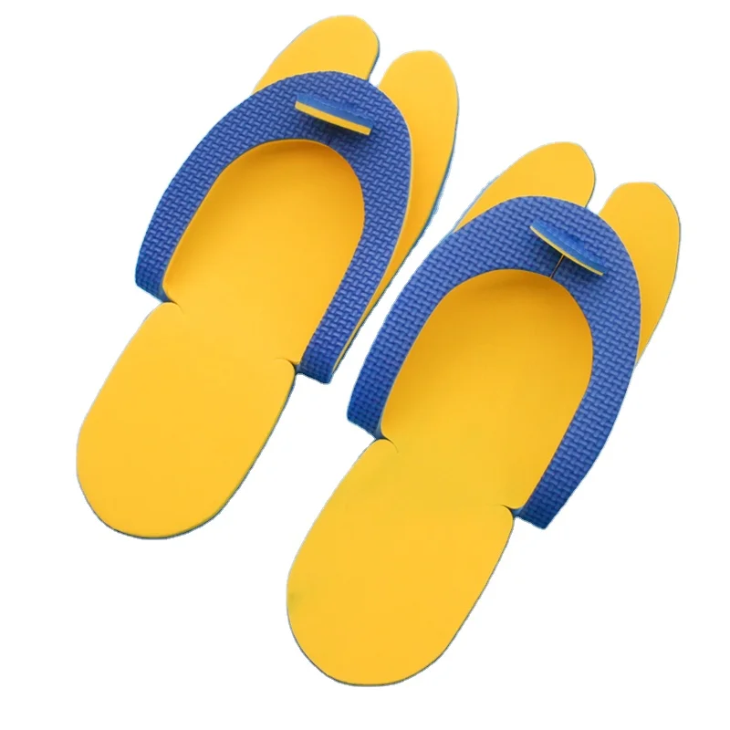 Hot Sale Custom Logo Disposable Pedicure Eva Hotel Slipper For Nail Beauty Salon Amenities
