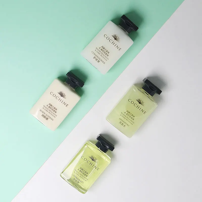 Hotel Bathroom Amenities Bottle 50ml Top Shampoo Bath Gel Conditioner Body Lotion