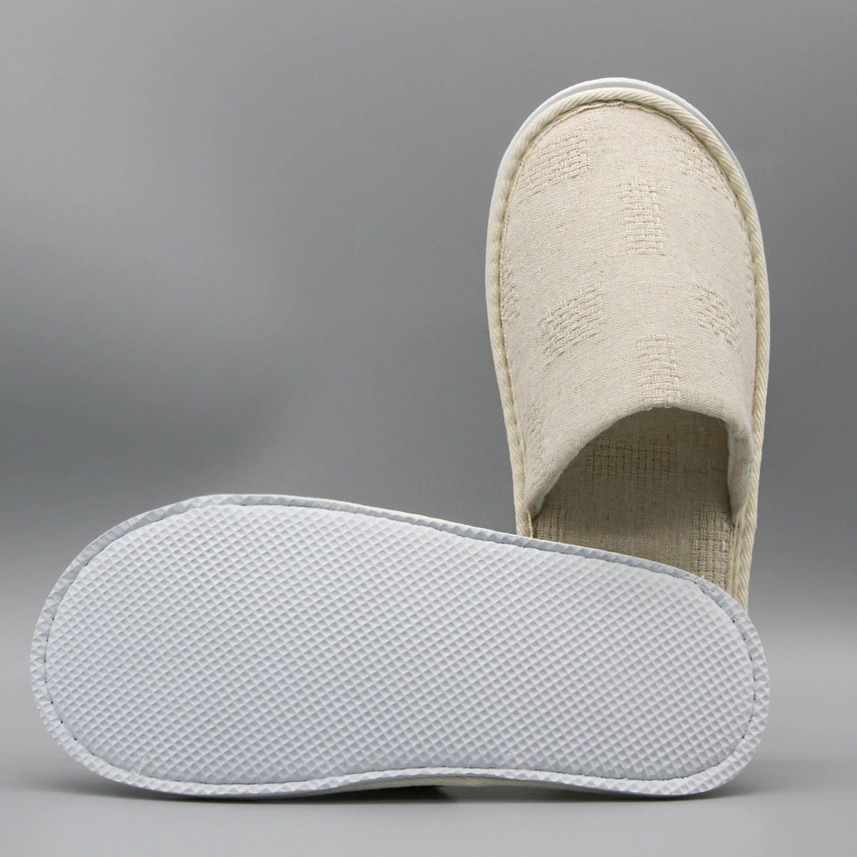 Branded Eco Friendly Coral Fleece Cotton Soft Recyclable Hotel Design Slippers White Washable Personalised Travel Size Australia