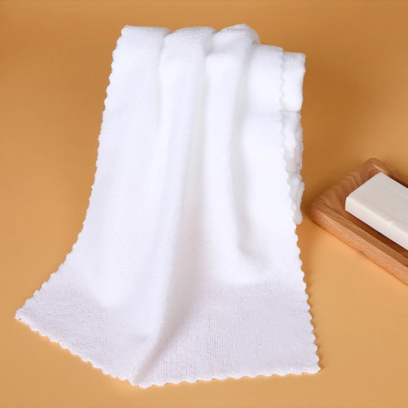 Custom Microfiber Warp Knitted Disposable Hotel Bath Face Salon Manicure Cleaning Compressed Super Absorbent Eco-friendly Plain