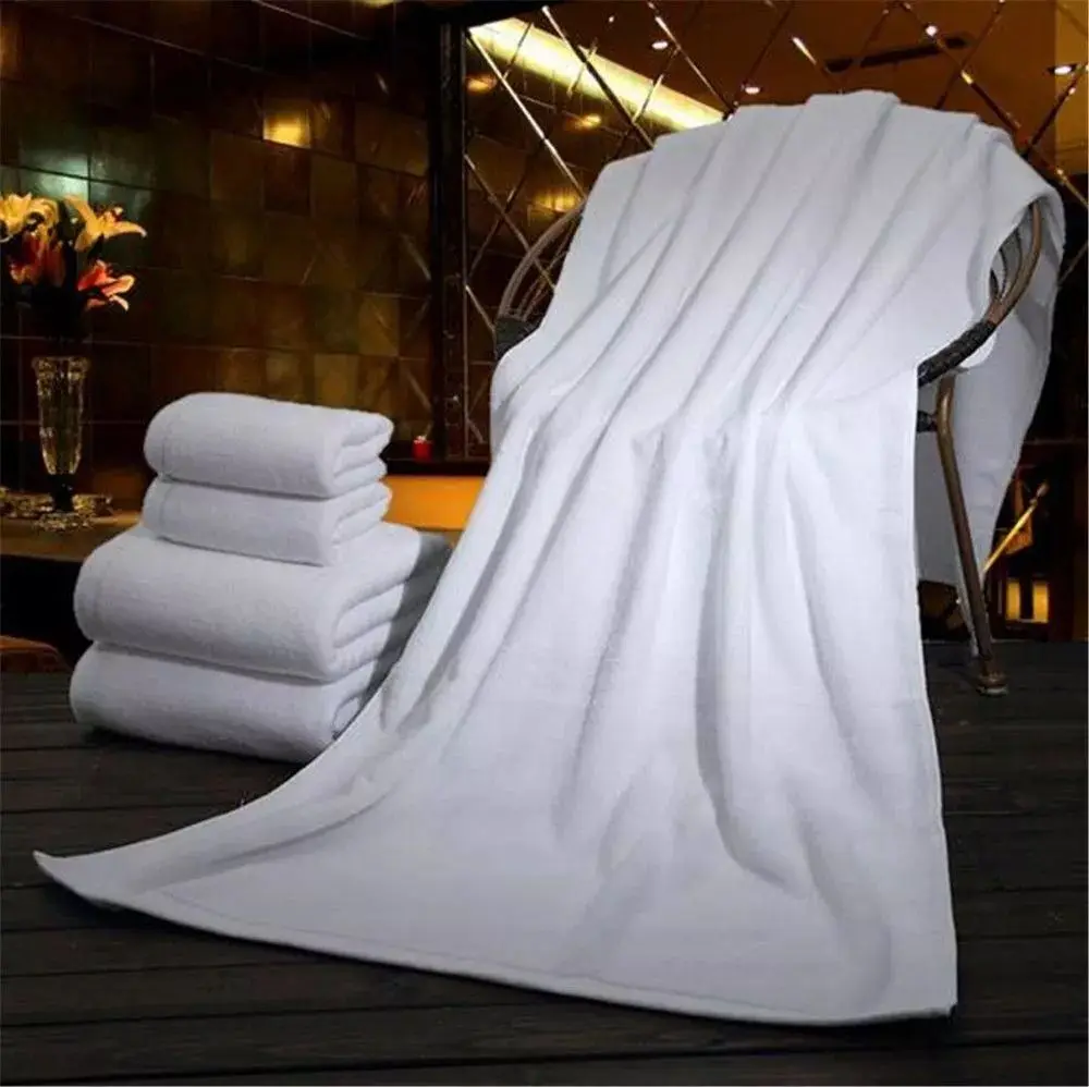 Fabricante de Guangzhou Toalla Blanca de Algodón al Por Mayor Sábanas y Toallas de Hotel Personalizadas Toalla Facial de Hotel para Sauna