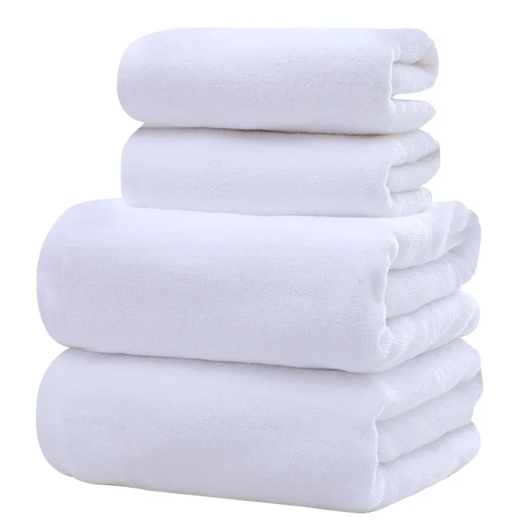 White Customizable Hotel Towel Set For Home & Spa Bath Disposable Knitted Towels By Chris Madden Wholesale