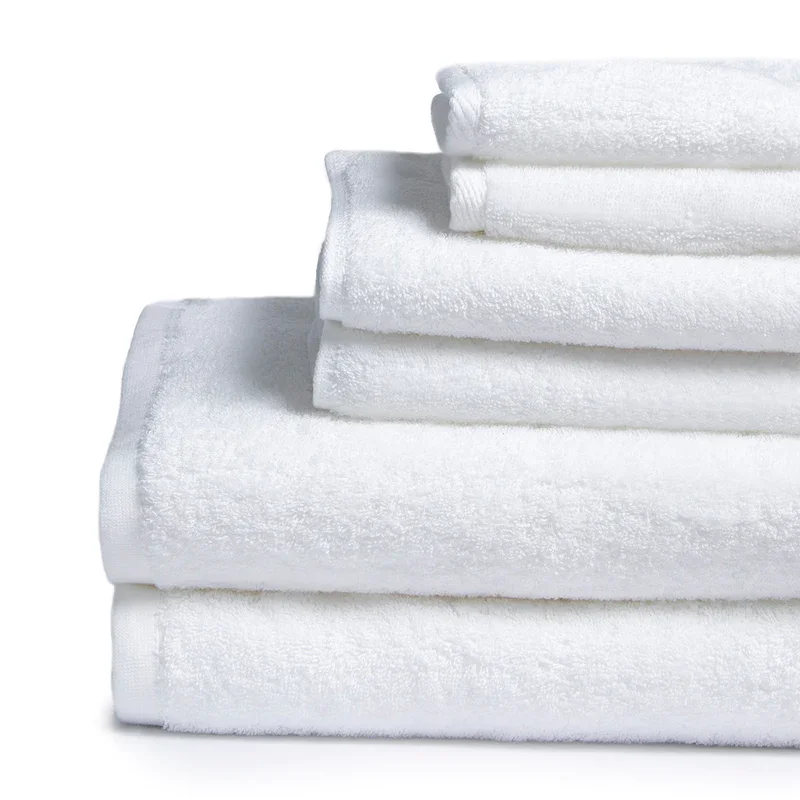 5 Star Hotel Quality Absorbent Quick-dry Compressed Disposable Knitted Hand Towels Set Egyptian Cotton
