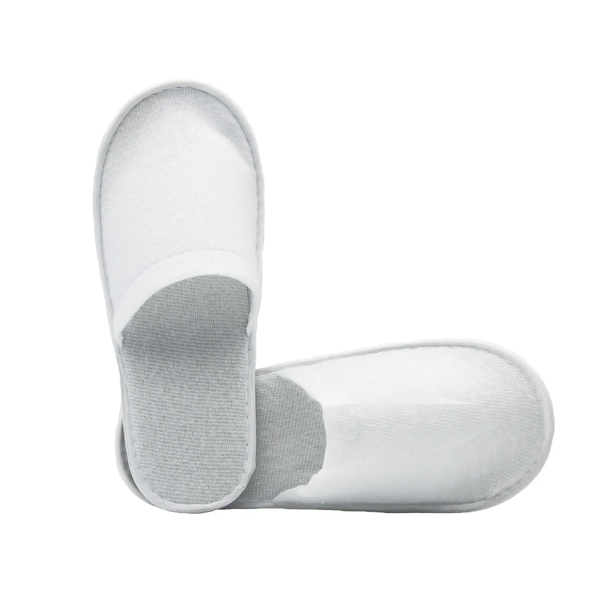 White Coral Fleece Eco-friendly Disposable Hotel Slippers For Women