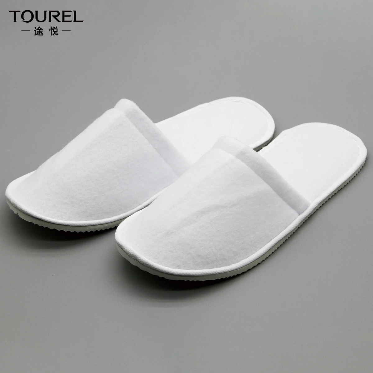 Manufacturer Custom Wholesale Cheap Personalized Disposable Non-woven Coral Fleece Eco Portable Closed Toe Hotel Slippers