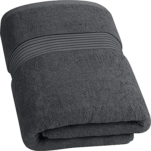 Set Of 4 Large Adult Bath Towels Sports Pattern Cotton Bath Sheets Woven And Compressed For Home Use