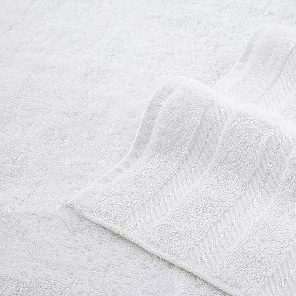 Twenty One Luxury Hotel Bath Towels Set White Cotton 5 Star Hotel Quality Quick-dry Compressed Solid Color Customizable Logo