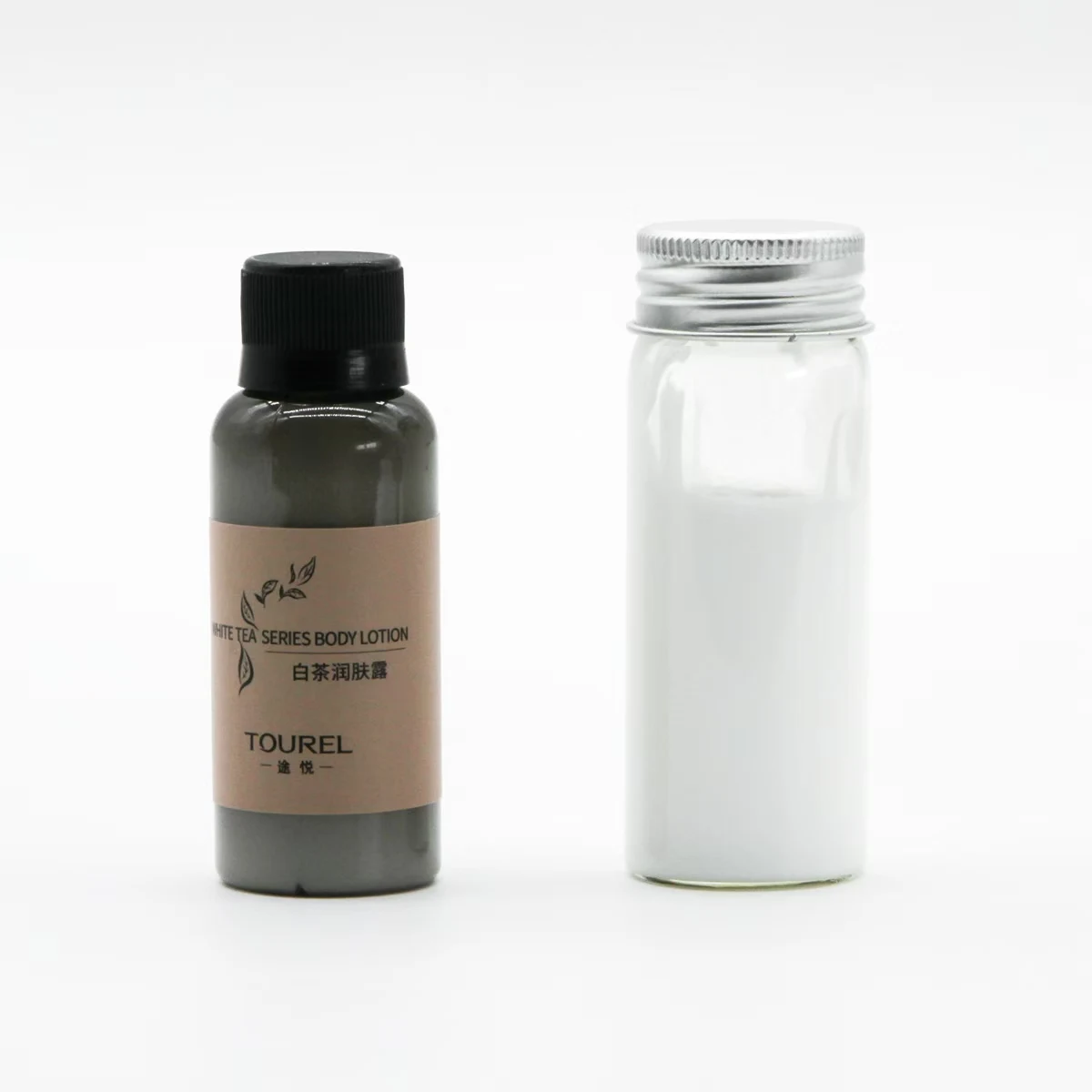 Hotel Supplies White Tea Fragrance Amenities Set 30g Disposable Shampoo Bath Gel Body Lotion Conditioner With Screw Cap