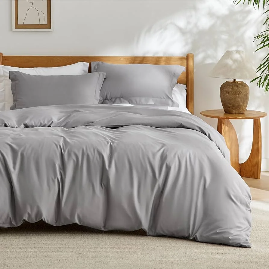 Hotel Bedding Non Disposable 5 Star Luxury Home Bedding Sheets For Beds Hotel Bedding Set Light Grey Queen