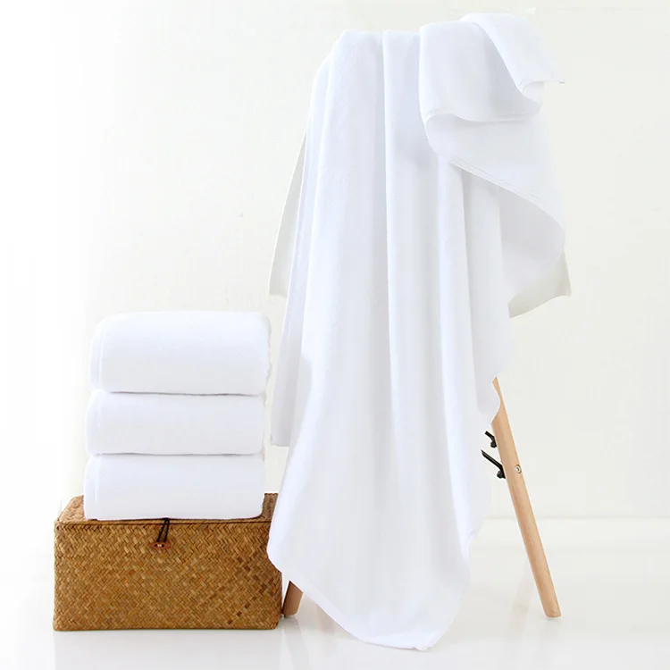 100% Cotton Knitted Compressed Hotel Quality Disposable Bath Towels 50 Pc Per 30 600-800gsm Plain Style Bed Linen For Hotels