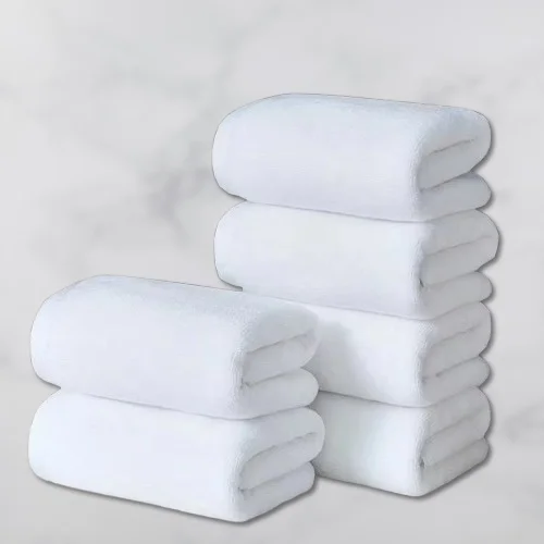 Luxurious 100% Cotton Thick Bath Towel Ultra Plush Quick-dry Solid Color Knitted Spa Towels For Adults Disposable Compressed