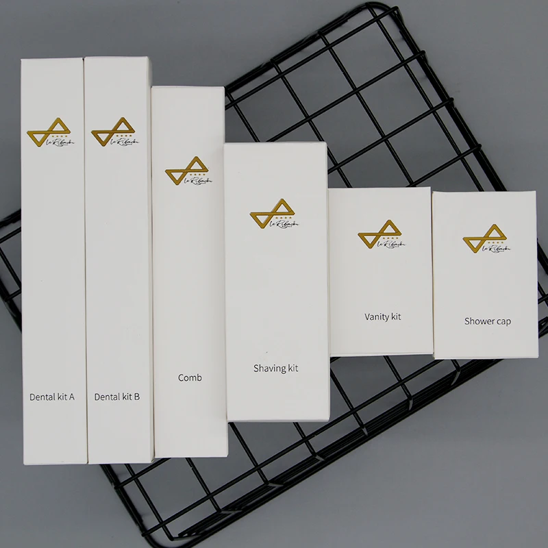 Custom Logo 5 Star Disposable Hotel Bathroom Amenities Set Travel-friendly Includes Toothpaste Guest Room Toiletries Logo