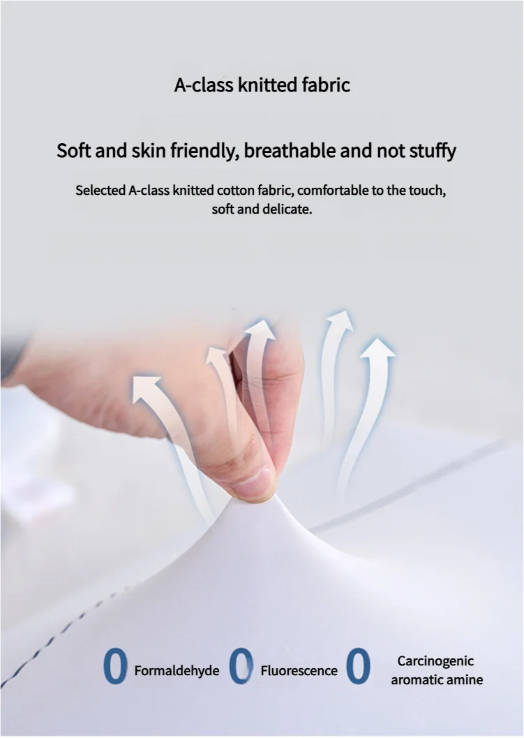 5-star Hotel Hilton Comfortable Wave Shape Neck Support Natural Memory Foam Latex Pillow