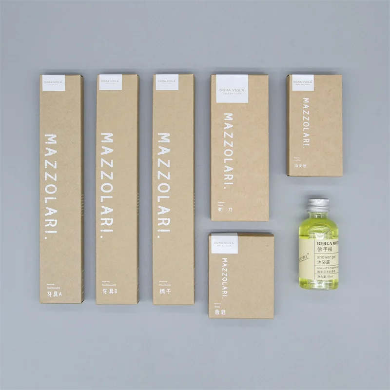 Hot Selling Hotel Amenities Disposable Amenities Para Hotel Personalizados 5 Star Hotel Bath Amenities Set