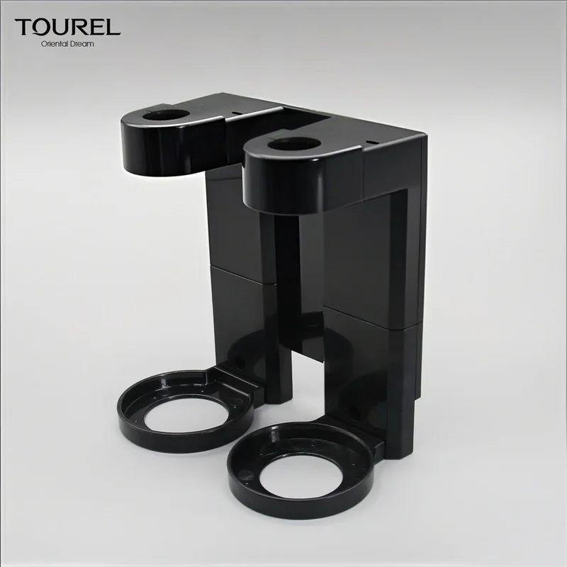Ensemble distributeur mural manuel pour gel douche, shampoing liquide et d&eacute;sinfectant, support en plastique &eacute;cologique pour h&ocirc;tels