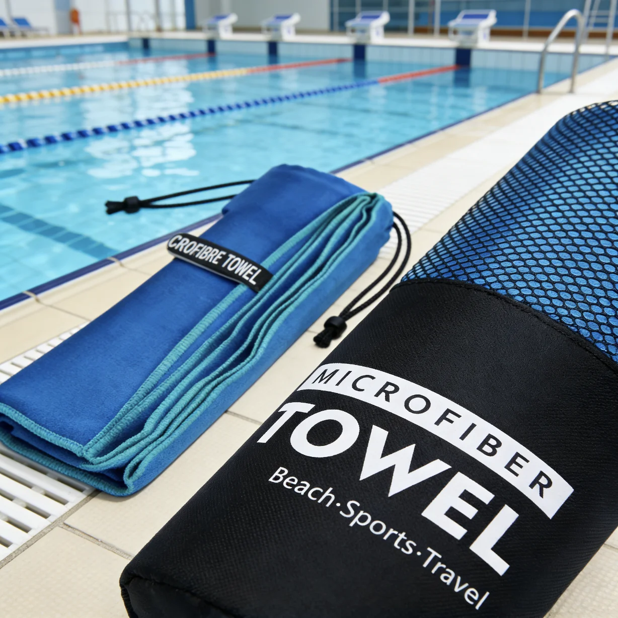 Premium Woven Microfiber Rectangle Gym Towel Breathable Quick Dry Sweat Absorption Soft Comfortable Fitness Running Training