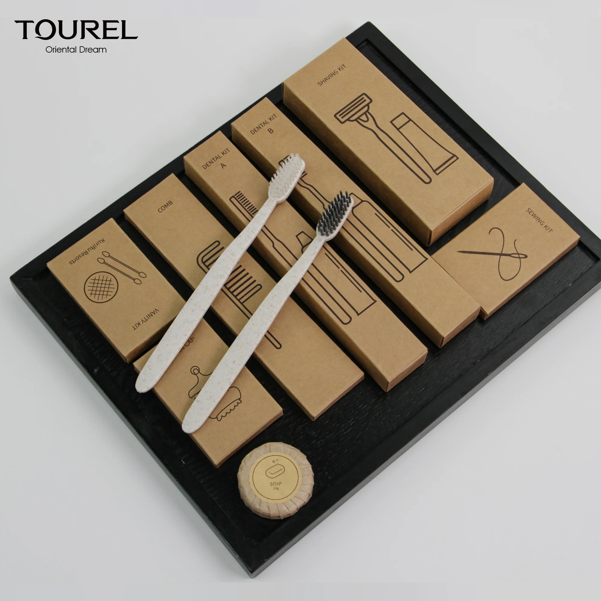 Eco Friendly Oem Branded Bamboo Hotel Toiletries Set Luxury 5 Star Hotel Soaps And Toiletries Products