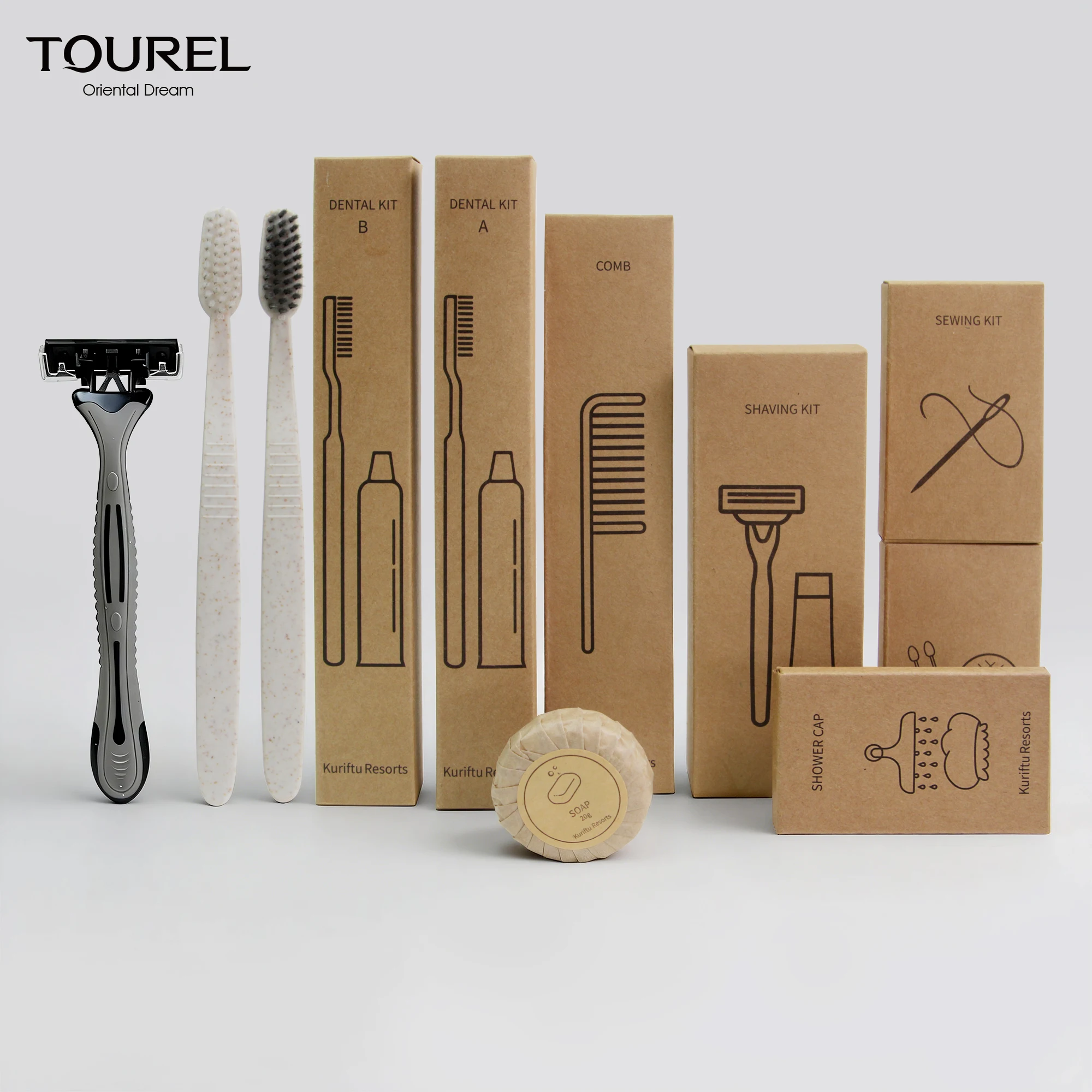 Eco Friendly Oem Branded Bamboo Hotel Toiletries Set Luxury 5 Star Hotel Soaps And Toiletries Products