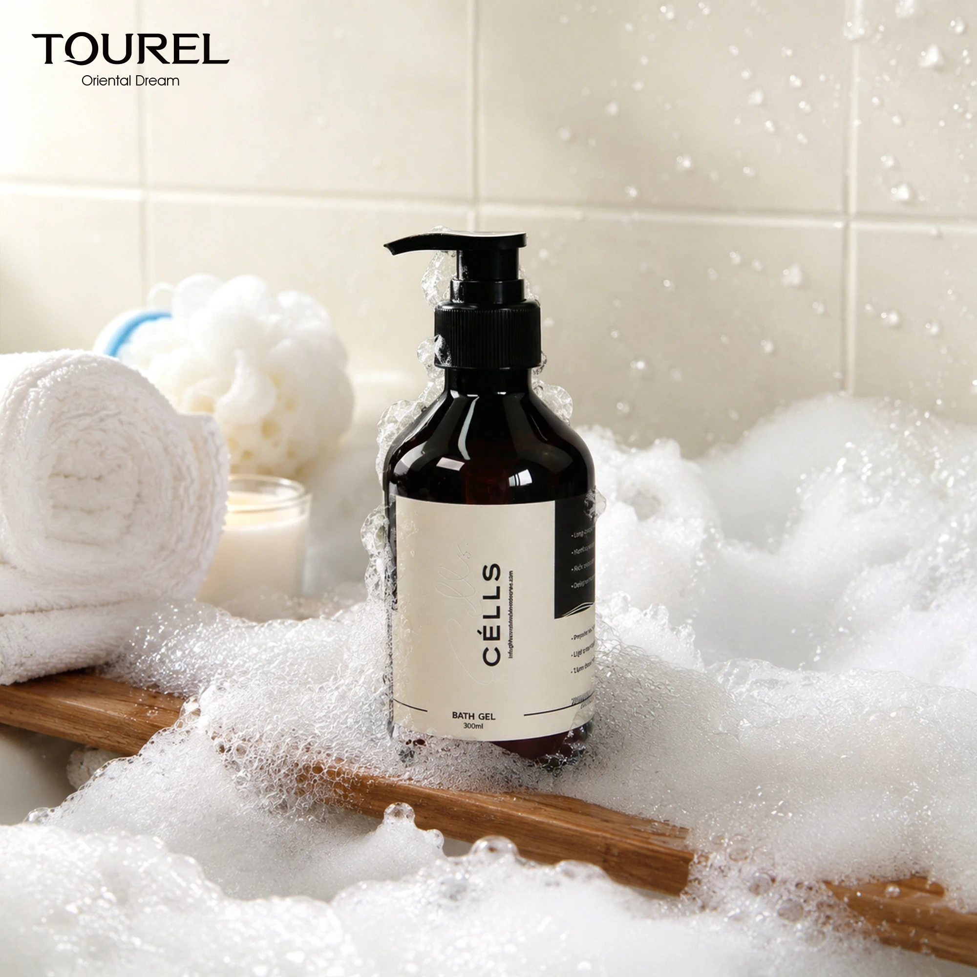 Wholesale Custom Logo Hotel Bathroom Supplies Bulk Order 300ml Hotel Spa Shampoo Shower Gel Set