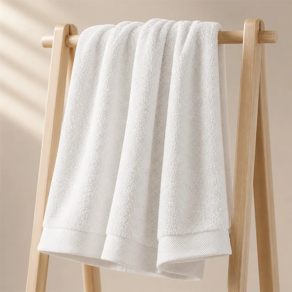 Toallas de Hotel 5 Estrellas Blancas con Logo Personalizado Secado Rápido Absorbentes Comprimidas 100% Algodón Lino para Baño Rostro Manos Juego de Toallas de Baño