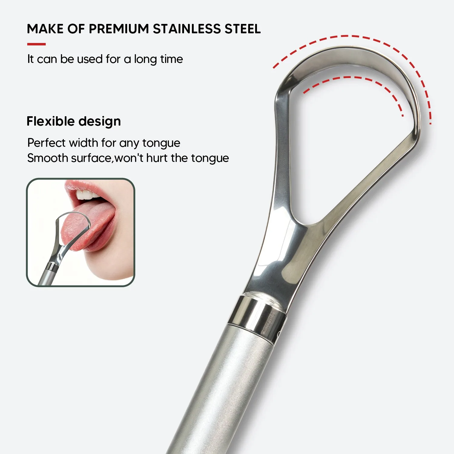 Detachable Bamboo Toothbrush Stainless Steel Tongue Scraper Oral Hygiene Kit Eco Friendly Daily Mouth Cleaning
