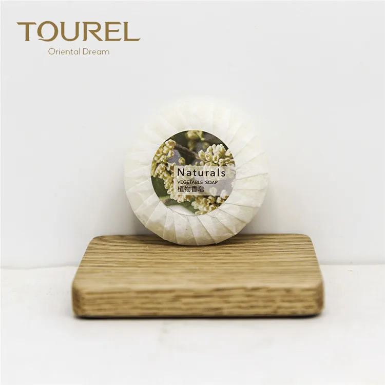 Поставки Tourel Дешевая Цена Небольшое Отельное Круглое Мыло В Индивидуальной Упаковке Без Ароматизаторов Экологически Чистое Сертифицированное Отельное Мини-Мыло