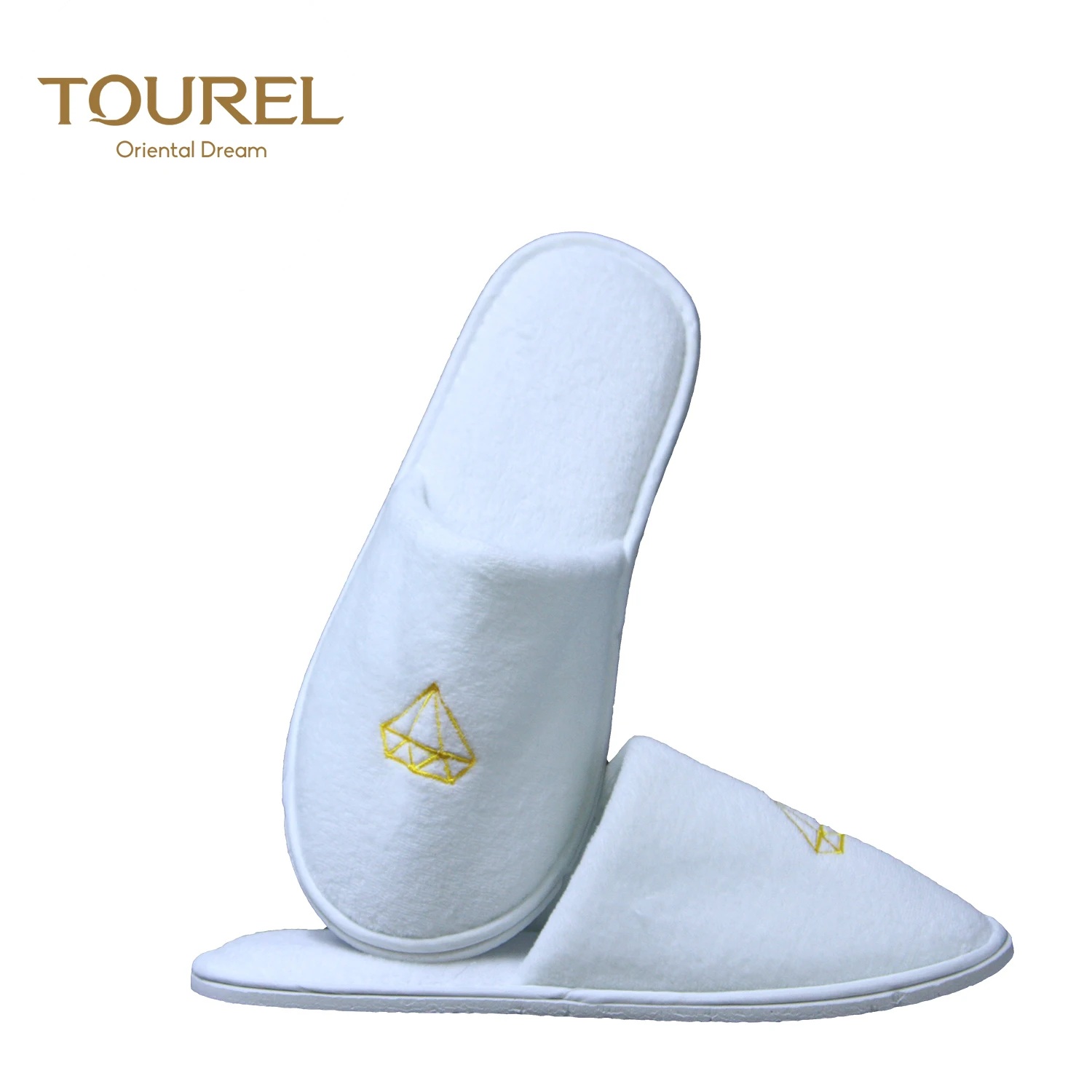 Low Price Disposable Cotton Velvet Hotel Slipper Soft Personalized With Recyclable Feature