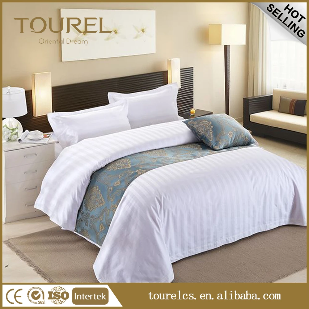 Classical Super Soft Natural Comfort Wholesale 400 Thread Count Bed Sheet Bedding Set White Cotton Modern Bedding Set Bed Linens