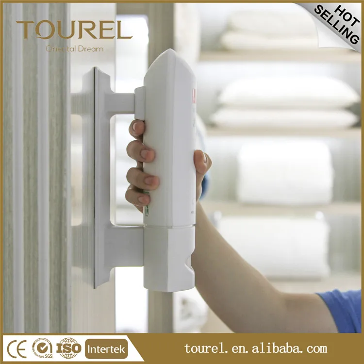 Tourel Brand Luxury Empty Bottle Plastic Soap Liquid Dispenser For Shower Gel Hotel