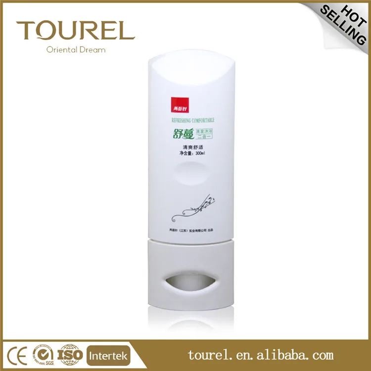 Tourel Brand Luxury Empty Bottle Plastic Soap Liquid Dispenser For Shower Gel Hotel