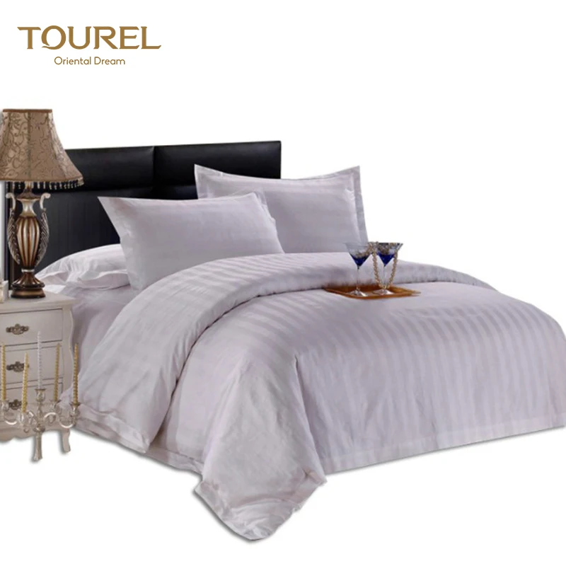 Hotel 100% Cotton Bed Sheets For Luxury 4-5 Star Hotel