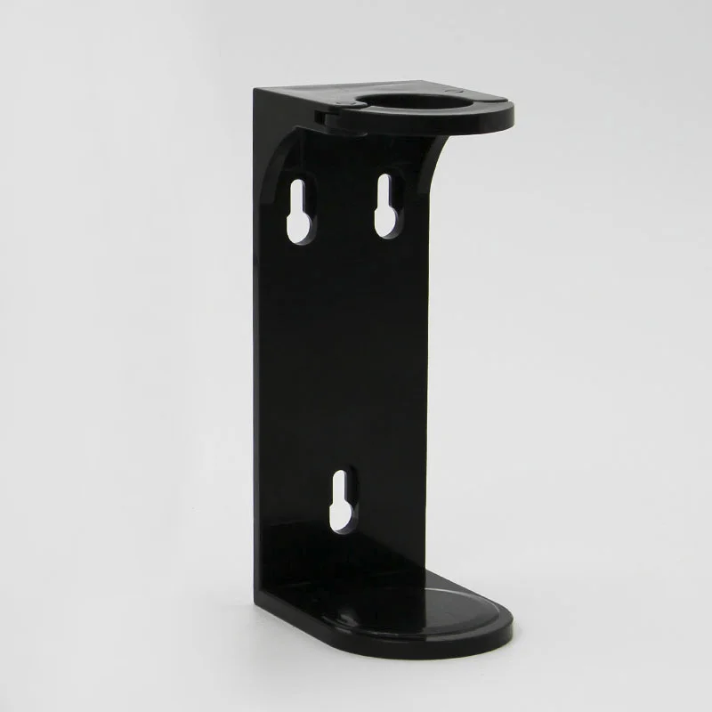 Soporte de pared de calidad hotelera para dispensador de gel de ducha y champ&uacute;, soporte de almacenamiento de pl&aacute;stico para ba&ntilde;os y aseos.