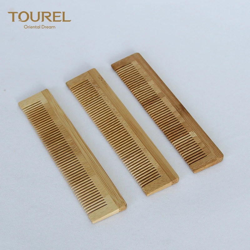 Оптовая продажа высококачественной натуральной расчески из нима с частной маркировкой и индивидуальным брендом для бороды и волос из дерева и бамбука для использования в отелях