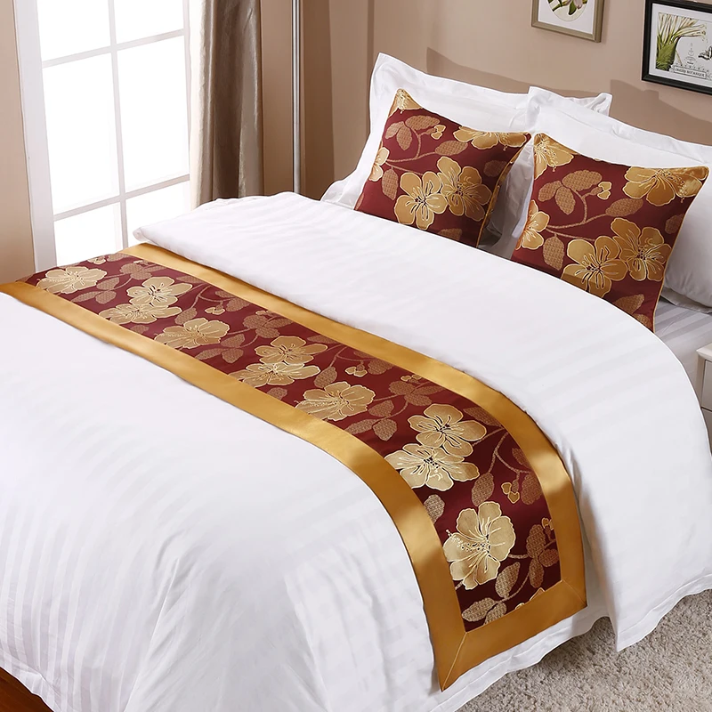 Отель Queen и King Size постельный раннер с индивидуальной печатью узора