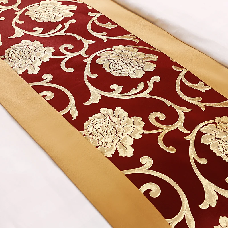 Отель Queen и King Size постельный раннер с индивидуальной печатью узора