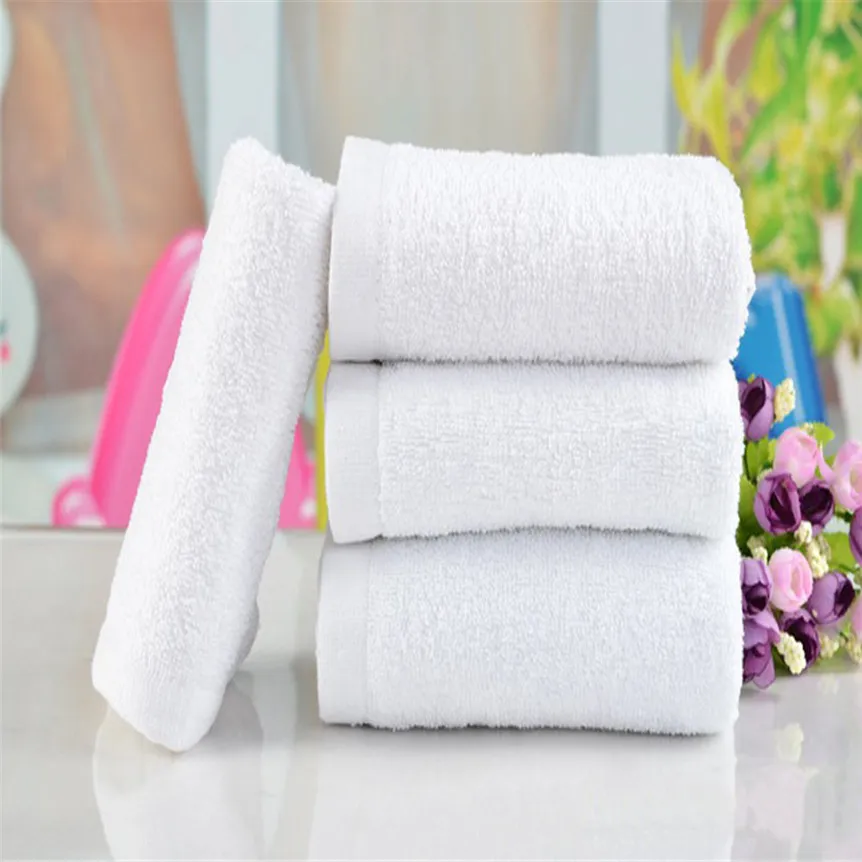 Extra Large 5-star 100% Cotton 32s Luxury White Square Bath Towel Jacquard Technique Wholesome Hilton Hotel Style Luxury Knitted