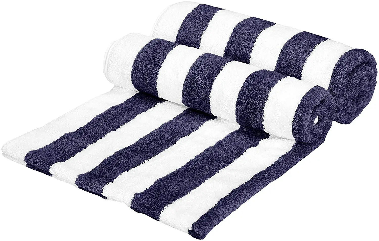 Hot Selling Custom Logo Hotel Quality Soft Ice Cool Sand Resistant Large Cotton Lounger Beach Towel Striped Pattern